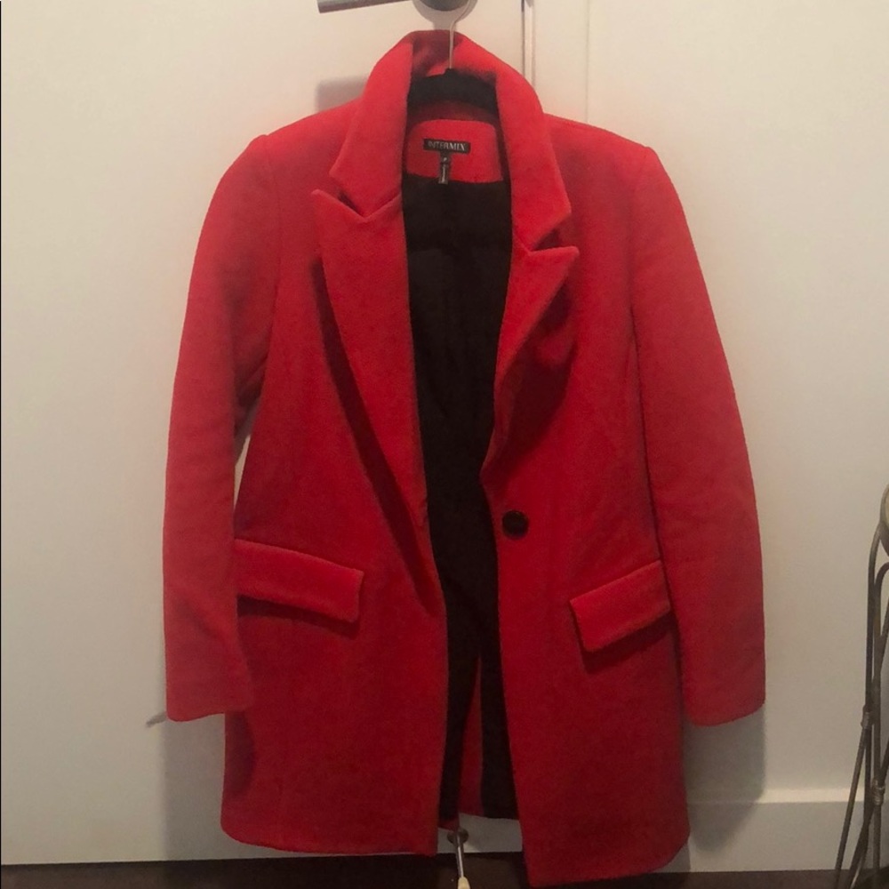 red intermix jacket